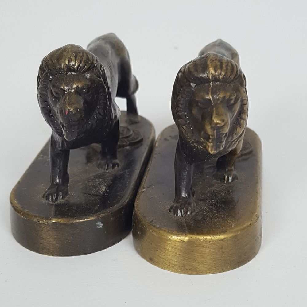 Brass Lions Home Decor with Screw Holes